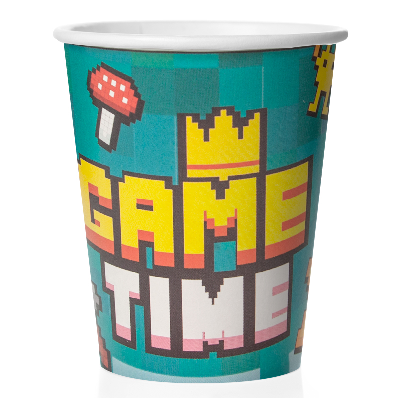 Набор стаканов бумажных , 'Game Time', 250 мл , (6 шт;уп), 77317