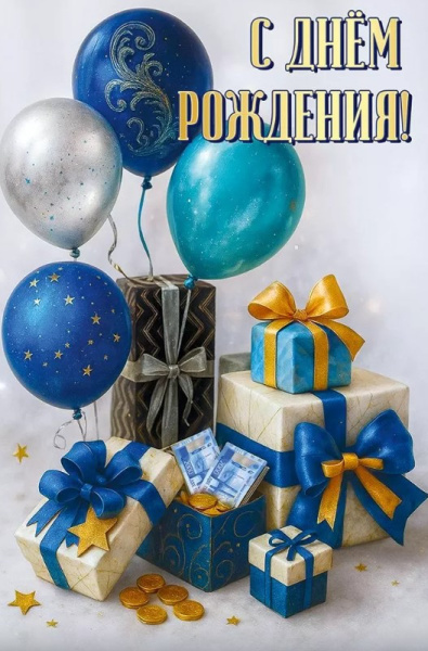 Открытка С Днём рождения, 50001905